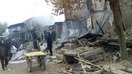 In a picture posted on Facebook, local residents inspect damage to the main bazaar of Burka District, Baghlan Province, November 15 after a Taliban attack.