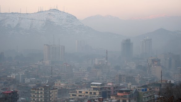 Kabul residential areas are shown blanketed in smog January 17. [WAKIL KOHSAR/AFP]