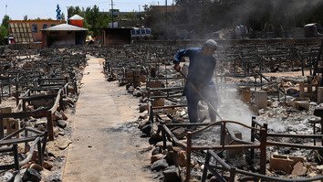 پاکسازی آثار دردآور به جای مانده پس از شکست طالبان در غزنی