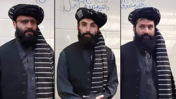 در این تصویر، زندانیان بلندرتبه ای مشاهده می شوند که انتظار می رود حکومت آنها را آزاد کند، که شامل انس حقانی (مابین)، برادر کوچکتر معاون رهبر طالبان سراج الدین حقانی، حاجی مالی خان (سمت راست)، باور می شود که کاکای سراج الدین حقانی است؛ و عبدالرشید (سمت چپ)، که گفته می شود برادر محمد نبی عمری، عضو دفتر سیاسی طالبان در قطر، هستند. [رسانه های اجتماعی]