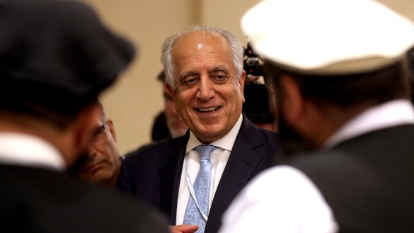 US Special Representative for Afghanistan Reconciliation Zalmay Khalilzad is pictured last July 9 in Doha, Qatar. [KARIM JAAFAR / AFP]