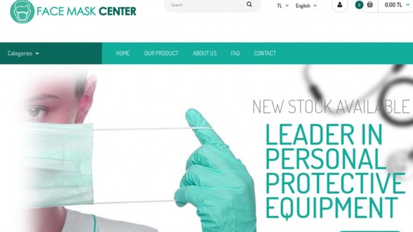 ISIS used this website to raise funds for its terrorist operations by duping customers into thinking they were buying government-approved masks to protect against COVID-19. [File]