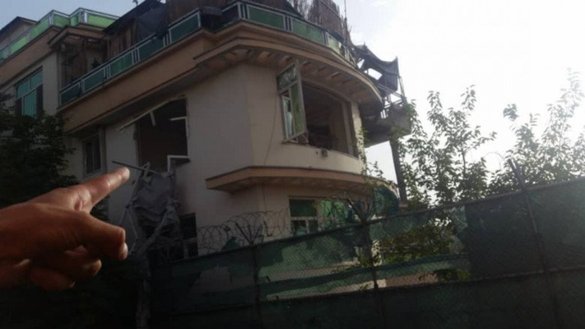 Shown is the balcony of the house in Kabul where al-Qaeda leader Ayman al-Zawahiri was killed in a US drone strike. [Charles Lister/Twitter]