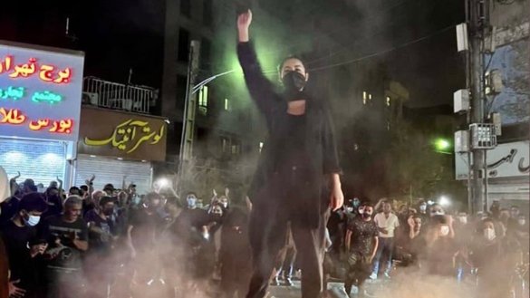 Iranian women have been steadily protesting mandatory head coverings since September 16. [Social media]