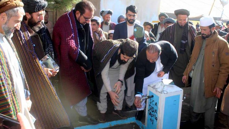 Aid organisation connects 1,400 families in Takhar to water supply network