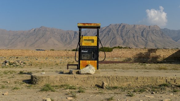 This photograph taken September 6 along the roadside in Deh Sabz district of Kabul shows an abandoned petrol station. [Wakil Kohsar/AFP]